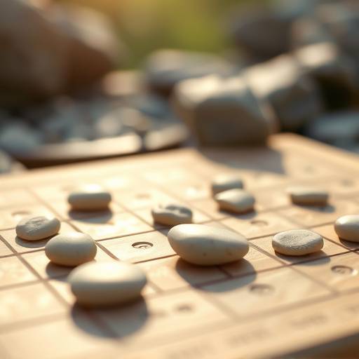 囲碁の盤面と碁石の写真