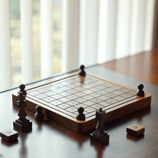 将棋の盤面と駒の写真